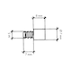 Round shelf support - SHLFSPRT-GLASS-M5-(BRS)-D7MM - 3