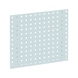 Base plate for square-perforated panel system - BSEPLT-RAL7035-LIGHT GREY-457X495MM - 1