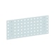 Base plate for square-perforated panel system - BSEPLT-RAL7035-LIGHT GREY-228X495MM - 1