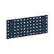 Base plate for square-perforated panel system