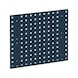 Base plate for square-perforated panel system - BSEPLT-RAL7016-ANTHRACITE GREY-457X495MM - 1