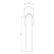 A 505 window handle - WH-RT-A505-MATT-30-10 - 3