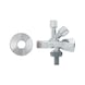 Combination corner valve, 1/2 inch, self-sealing With non-return valve - CRNVLVE-COMBI-SELFSEALING-1/2X3/4X3/8IN - 2