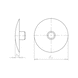 Tappo coprivite piatto Per tasselli per serramenti in metallo - TAPPO PIATTO GRIGIO (RAL7001) WUS10 - 2