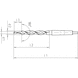 Mehrfasen-Stufenbohrer DIN 8377, RN-mittel, 180˚, mit Morsekegel - 2