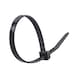 Cable tie KBL 2 black With plastic latch - CBLTIE-PLA-UL-IEC 62275-BLCK-4,8X188MM - 2