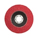 Longlife lamella flap disc for stainless steel - FLPDISC-LL-A2-CG-CLTH-DOMED-G40-D115 - 5