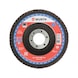 Segmented Grinding Disc for Steel Synthetic corundum - FLPDISC-NC-CLTH-SR-BR22,23-G40-D115 - 1