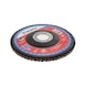 Segmented Grinding Disc for Steel Synthetic corundum - FLPDISC-NC-CLTH-SR-BR22,23-G40-D125 - 5