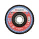 Segmented Grinding Disc for Steel Synthetic corundum - FLPDISC-NC-CLTH-SR-BR22,23-G40-D125 - 1