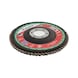 Disque de meulage segmenté pour acier inoxydable - DISC LAMELLES WURTH PLAT 115X22 GR40 - 5