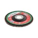 Δίσκος λείανσης με πτερύγια για ανοξείδωτο χάλυβα - ΛΕΙΑΝΤΙΚΟΣ ΔΙΣΚΟΣ ZIRGON P40 Φ125 - 5