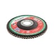 Disco de lixa de lamelas para aço inox - DISCO LAMELAS WURTH PLANO D.125MM G.40 - 5