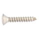 Raised contersunk head tapping screw, C shape with PH recessed head DIN 7983, A4 stainless steel, plain. With cross recess. - 1