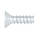 Countersunk tapping screw shape F with H recessed head DIN 7982, steel, zinc-plated, blue passivated (A2K) - SCR-CS-DIN7982-F-H2-(A2K)-3,9X25 - 1