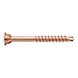 ASSY<SUP>®</SUP>plus 4 TH glass strip screw Hardened burnished steel partial thread top head 60° - 1
