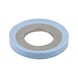 Hygienic USIT® sealing and flat washer 75 Fluoroprene® XP 45 - blue With elastomer bead for dead space-free sealing of screw connections
