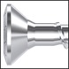 ASSY<SUP>®</SUP> 4 CSMP ZiNi timber screw Steel zinc-nickel partial thread countersunk milling pocket head - 10