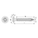 ASSY<SUP>®</SUP> 4 A2 WH Pfostenschraube Edelstahl A2 blank Vollgewinde Scheibenkopf - SHR-SK-HO-A2-RW40-8X50/42 - 2