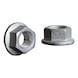 Hexagonal nut with flange, self-tapping - 1