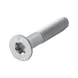 Thread-rolling screw with countersunk head with milling pockets - 4