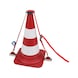 Holder for traffic cone using lashing strap with clamping lock - 2