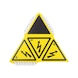 Tetraëdrisch waarschuwingsbord 'Gevaarlijke elektrische spanning' Met magneetvoet - WRSCH-GEVAAR ELEKT SPANNING-TETRADRHK - 2