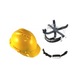 Breathable safety helmet with adjustable knob AM LINE - SAFETY HELMET (KNOB) Y W/ CHIN STRAP QK - 1