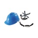 插孔式透氣安全盔 AM LINE - 透氣安全盔(插孔式) 藍色含下巴帶快拆款 - 1