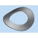 Spring lock washer, shape B DIN 137, A4 stainless steel, plain, shape B, crimped - 1