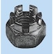 Ecrou à créneaux DIN 937 acier simple pas fin DIN 937, acier, 17H/22H, brut - ECR-DIN937-17H-CLÉ65-M42X3,0 - 1
