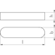Passfeder niedrige Form DIN 6885 Form B Stahl C45K blank - PASSFED-DIN6885-C45K-B-10X6X40 - 1