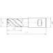 HPC Speedcut 4.0 inox end mill, long, four blade, variable helix DIN 6527L, HB shank - 2