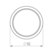 Round cable passage in two parts - AY-CABLEOUTLET-DESK-WHITE-D80MM - 3