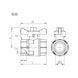 Ball valve brass F/F with wing handle - BALVLVE-WNGHNDL-IT/IT-BRS-(NI)-G1 - 2