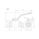 Ball valve Steel female thread, high pressure - 2