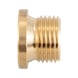 Hexagon socket screw-in nut with collar, imperial DIN 908, brass, plain - PLG-THR-DIN908-BRS-HS17-G1A - 2