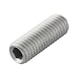 Hexagon socket set screw with flattened tip ISO 4027, steel 45H, zinc flake, silver (ZFSHL) - SCR-PT-ISO4027-45H-HS3-(ZFSHL)-M6X6 - 3