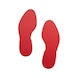 Heavy-duty floor marking Footprint - FLRMRK-FOOTPRINT-SHAPE-HD-RED-PAIR - 1