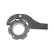 Jointed hook wrench with nose - ARTICULATED HOOK WR W. NOSE WS 35-60MM - 2