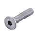 Countersunk screw with hexagon socket head ISO 10642, steel, strength class 10.9, zinc-nickel-plated, silver (ZNSHL) - SCR-ISO10642-010.9-HS8-(ZNSHL)-M12X35 - 3