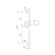AL 920 door handle on outer plate With cylinder cover - 3