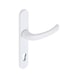 AL 900 door handle on outer plate With CK punch - DH-ALU-AL900-OUTS-H-CK-92-8-210-RAL9016 - 1
