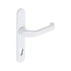 AL 920 door handle on outer plate With CK punch - DH-ALU-AL920-OUTS-H-CK-92-8-210-RAL9016 - 1