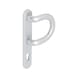 Stirrup handle on outer plate - DH-ALU-OUTS-BOW-CK-92-8-210-F1/SILVER - 1