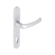 AL 900 door handle on outer plate With CK punch - DH-ALU-AL900-OUTS-H-CK-92-8-216-F1/SILVE - 1