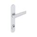 Door handles Flat on exterior plate - DH-ALU-OUTS-H-FL-CC-92-8-210-F1/SILVER - 1