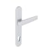 Door handles Flat on exterior plate - DH-ALU-OUTS-H-FL-CK-92-8-210-F1/SILVER - 1