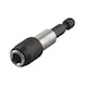Porte-embout E&nbsp;6.3 (1/4)" - HOLD-BIT-QCCHUK-MAGN-1/4X1/4ZO-L60MM - 2