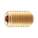 Hexagon socket set screw with truncated cone ISO 4026 brass, plain - 1